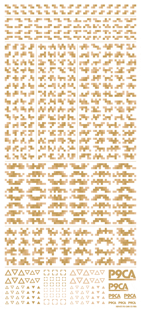 Pixel Camouflage Decal 2 Desert Camouflage(1pc) - Image 2