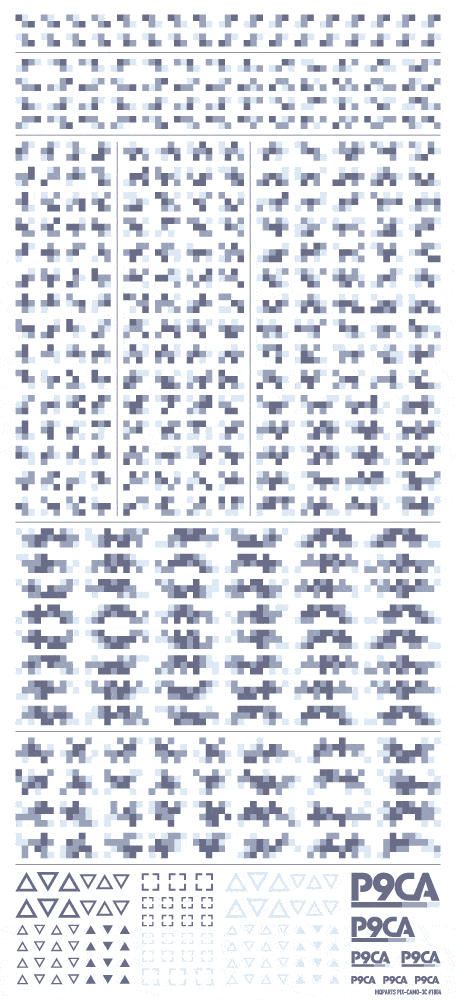 Pixel Camouflage Decal 2 Marine Camouflage(1pc) - Image 2