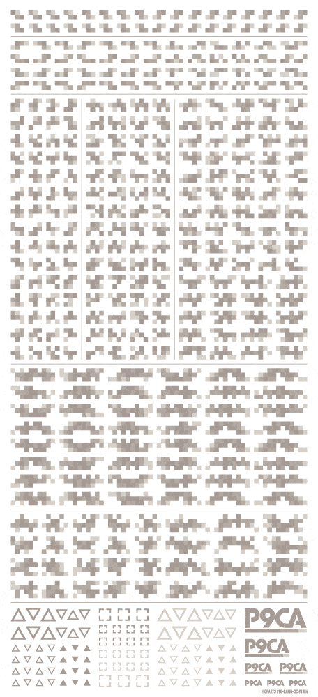 Pixel Camouflage Decal 2 Warm Gray(1pc) - Image 2