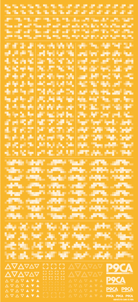 Pixel Camouflage Decal 2 White(1pc) - Image 2