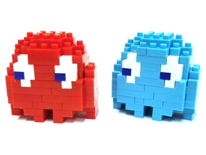 Pac-Man Nanoblock Character Collection Series Blinky & Inky