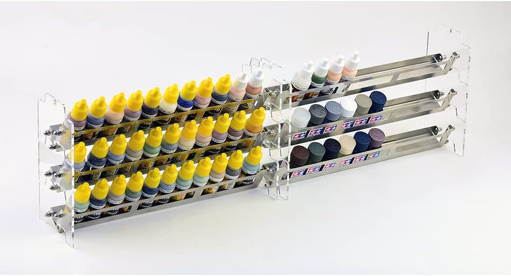 Paint Rack Narrow 6 stacks(Tamiya, Vallejo, Mig, AK) - Image 2