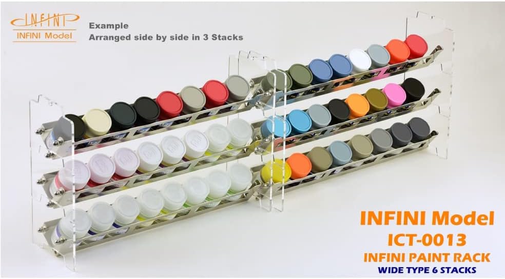 Paint Rack Wide 6 stacks (For Mr. Hobby, IPP) - Image 3