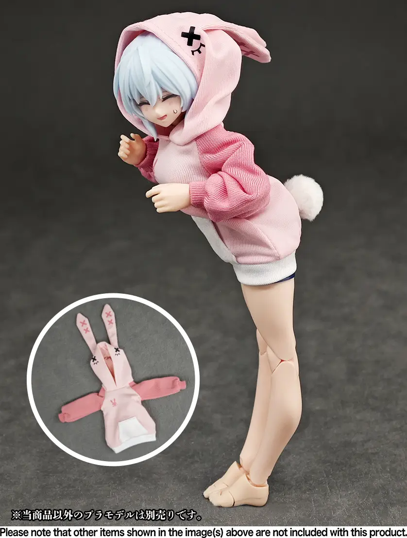 Party Animal Girl Room Wear Rabbit Hoodie - Image 2