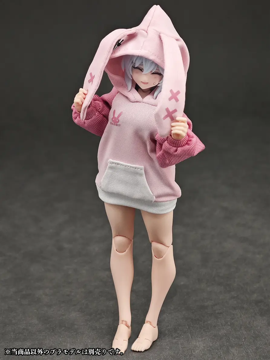 Party Animal Girl Room Wear Rabbit Hoodie - Image 4