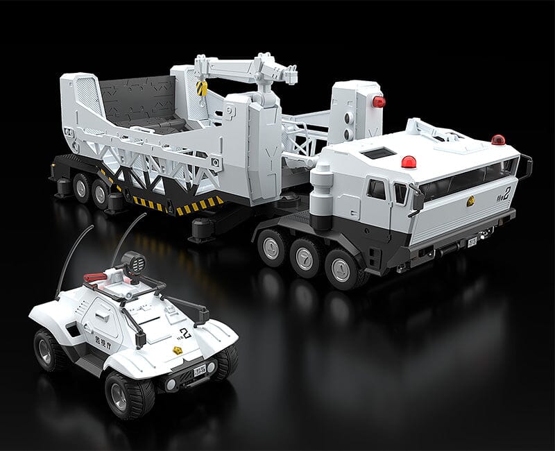 Mobile Police Patlabor Moderoid Type 98 Special Command Vehicle & Type 99 Special Labor Carrier Model Kit Set - Image 2