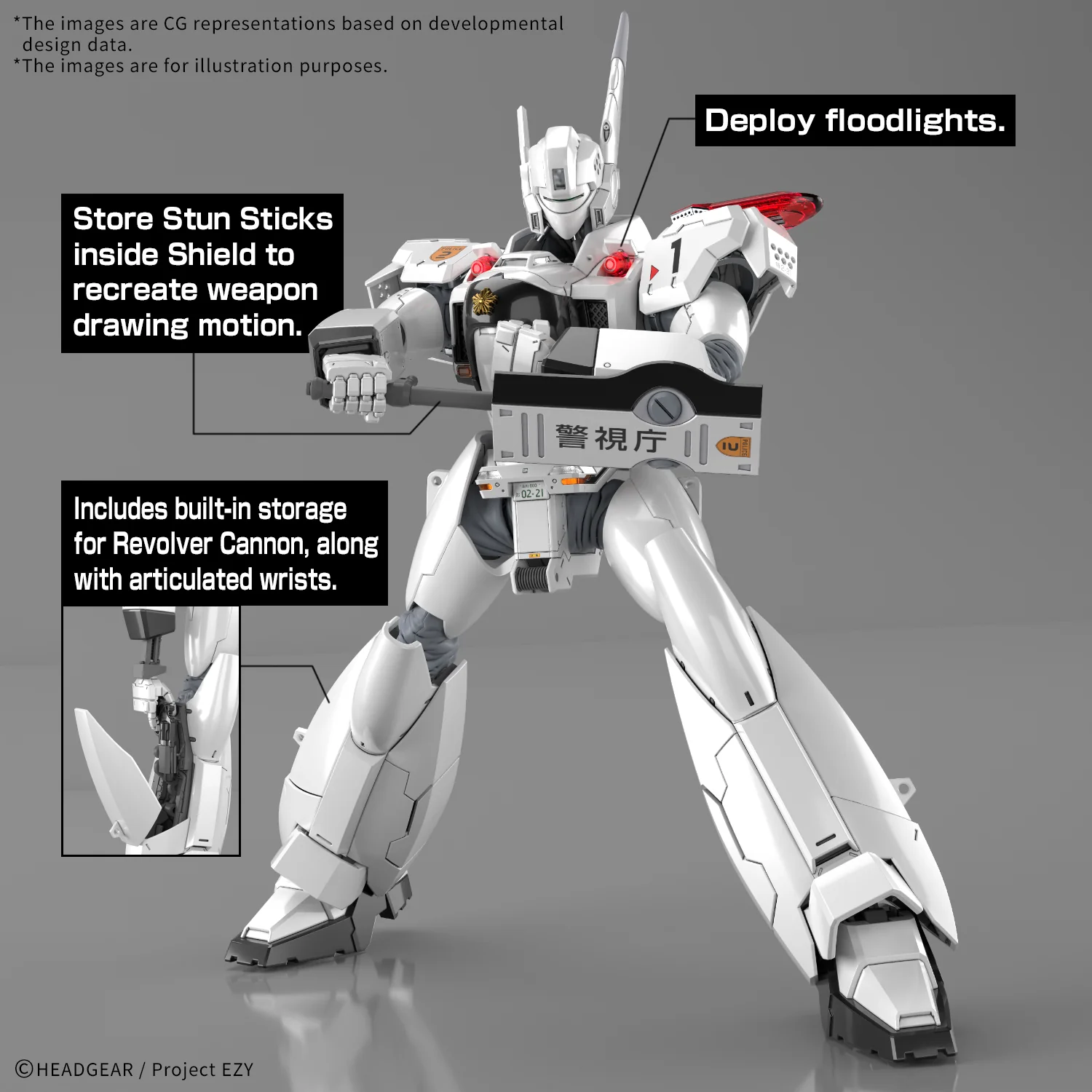 Patlabor RG AV-98 Ingram Plus (AV-98Plus) 1/48 Scale Model Kit - Image 4