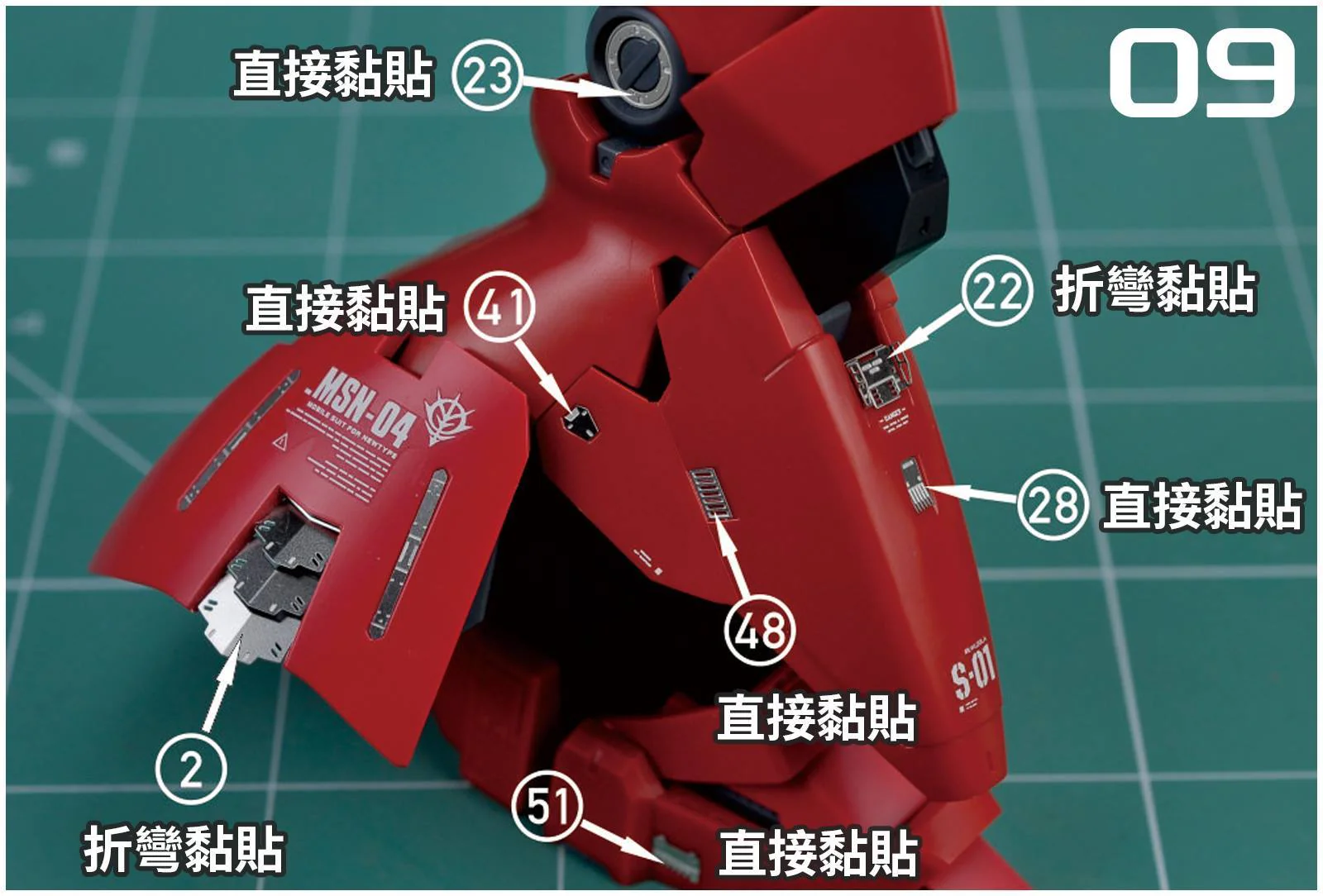 Photo Etch S04 RG Sazabi - Image 13
