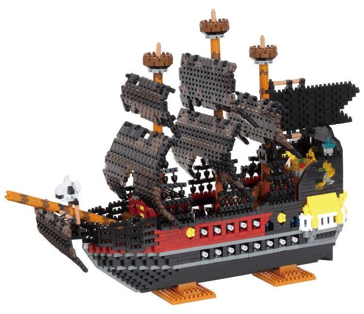 Pirates Nanoblock Advanced Hobby Series NB-050 Pirate Ship - Image 3