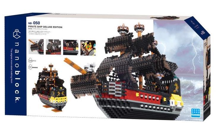 Pirates Nanoblock Advanced Hobby Series NB-050 Pirate Ship - Image 5