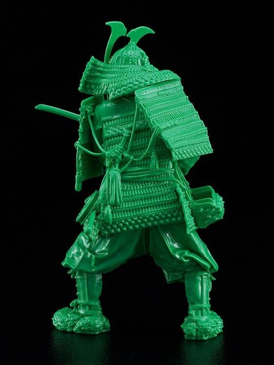 PLAMAX Kamakura Period Armored Warrior (Green Color Edition) 1/12 Scale Model Kit - Image 3