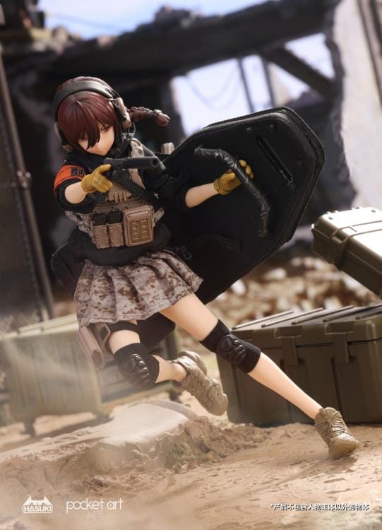 Pocket Art Series Uzukirei (Heavy Shield Hand) 1/12 Scale Figure - Image 4