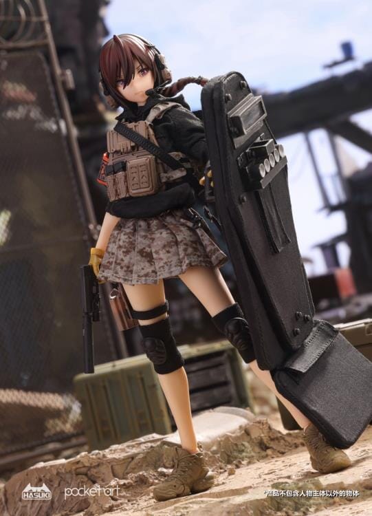 Pocket Art Series Uzukirei (Heavy Shield Hand) 1/12 Scale Figure - Image 6