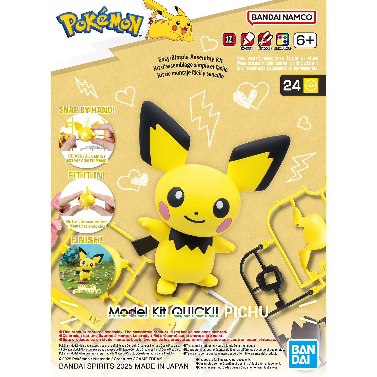 Pokemon Pichu 24 Quick Model Kit - Image 2