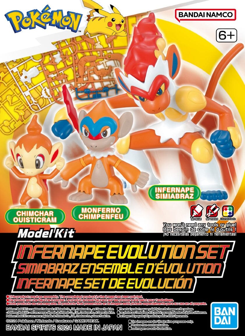 Pokemon Select Series 7 Infernape Evolution Set Model Kit - Image 2