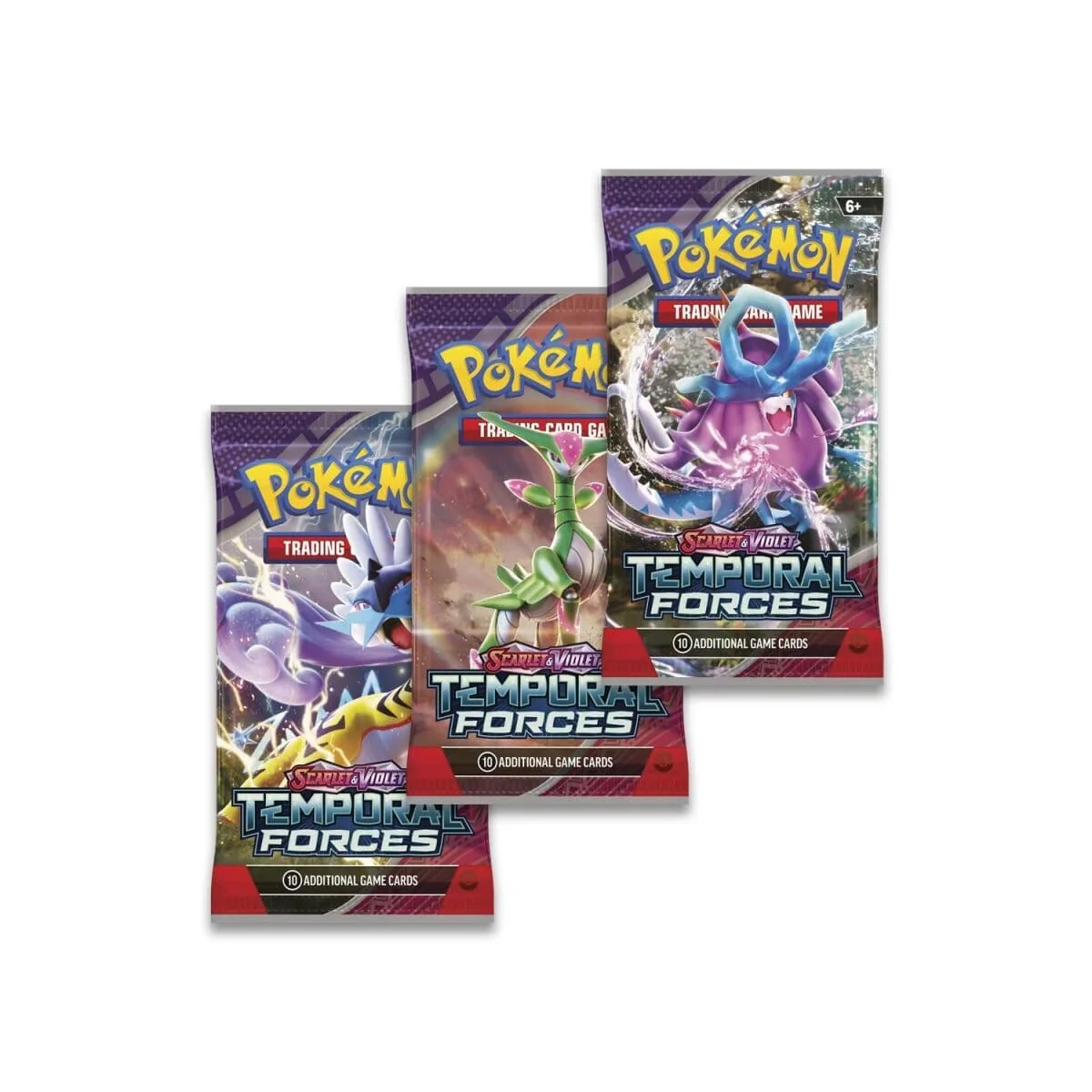 Pokemon TCG Scarlet & Violet-Temporal Forces 3 Booster Packs & Cyclizar Promo Card - Image 3
