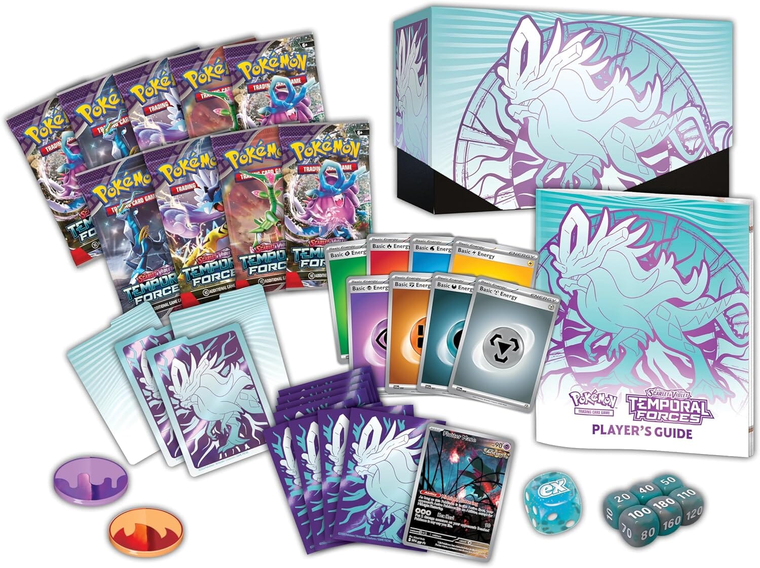 Pokemon TCG Scarlet & Violet-Temporal Forces Elite Trainer Box (Walking Wake) - Image 2