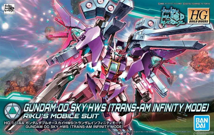 #20 Gundam 00 Sky HWS (Trans-Am Infinity Ver.) "Build Divers", Bandai HGBD 1/144 - Image 2