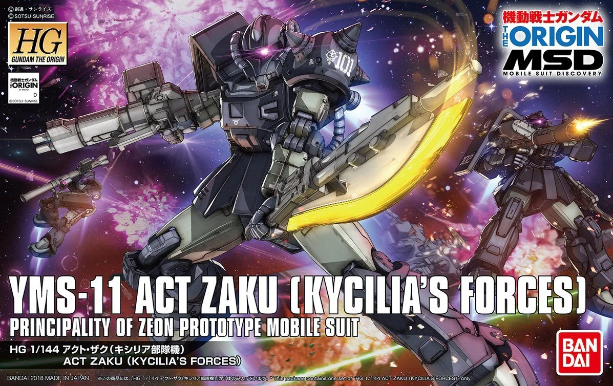 Act Zaku (Kycilia’s Forces) "The Origin", Bandai HGUC 1/144 - Image 2