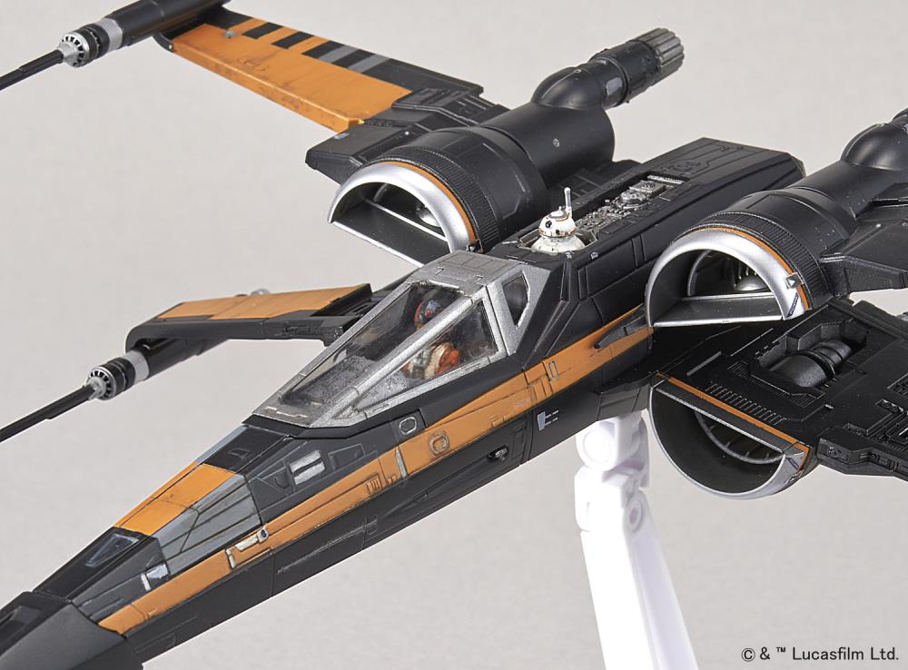 Star Wars Poe's X-Wing Fighter 1/72 Scale Model Kit - Image 10