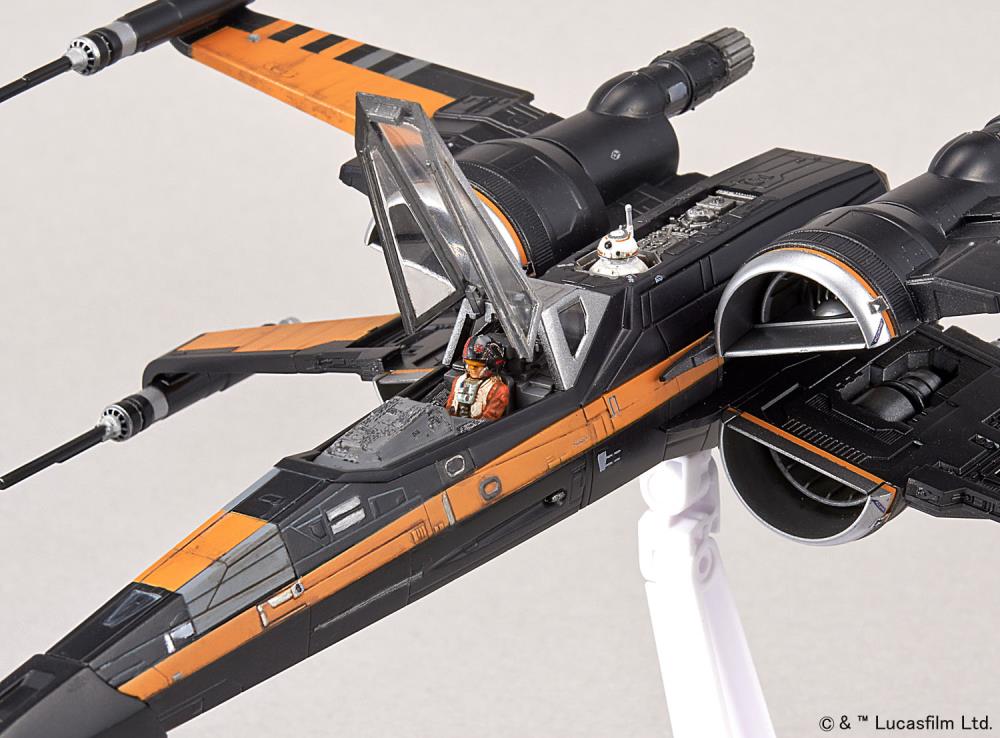 Star Wars Poe's X-Wing Fighter 1/72 Scale Model Kit - Image 12