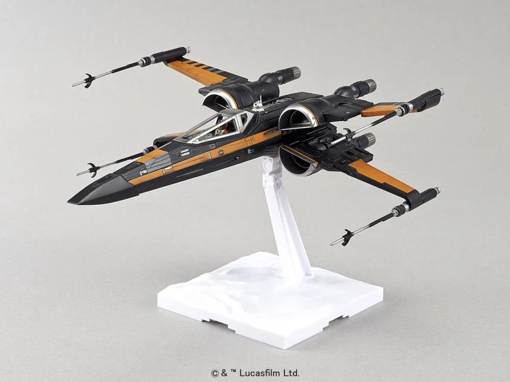 Star Wars Poe's X-Wing Fighter 1/72 Scale Model Kit - Image 3