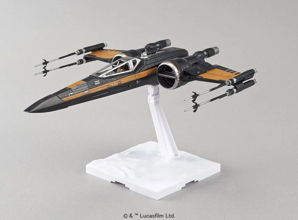 Star Wars Poe's X-Wing Fighter 1/72 Scale Model Kit - Image 4