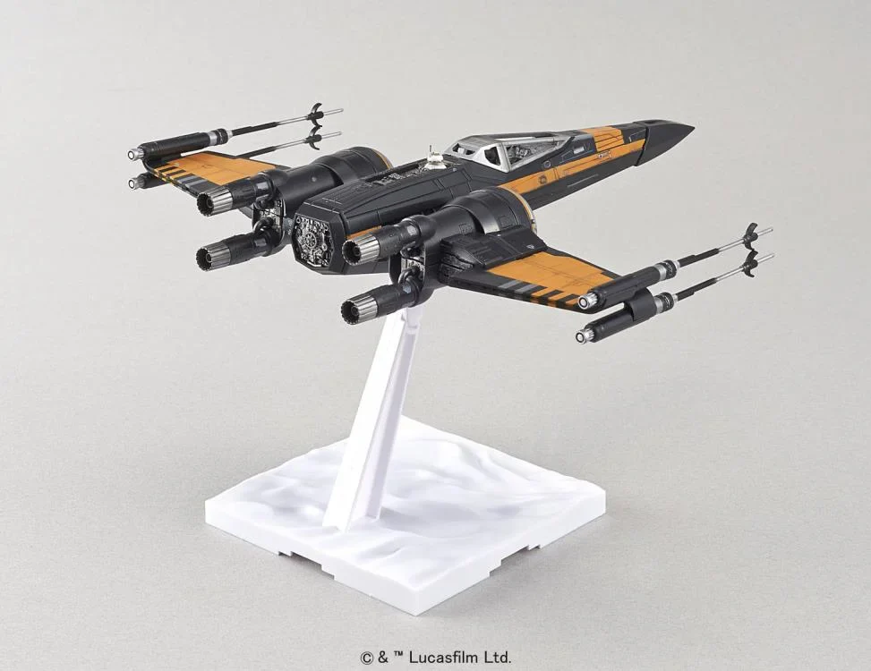 Star Wars Poe's X-Wing Fighter 1/72 Scale Model Kit - Image 7