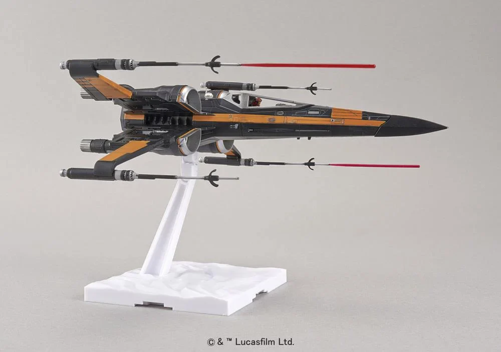 Star Wars Poe's X-Wing Fighter 1/72 Scale Model Kit - Image 9