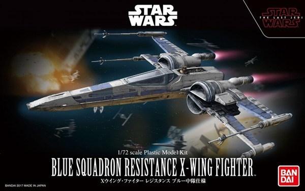 Blue Squadron Resistance X-Wing Fighter "Star Wars: The Last Jedi", Bandai Star Wars 1/72 Plastic Model - Image 2