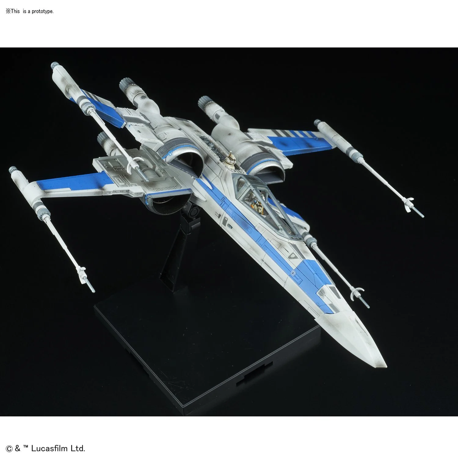 Blue Squadron Resistance X-Wing Fighter "Star Wars: The Last Jedi", Bandai Star Wars 1/72 Plastic Model - Image 5