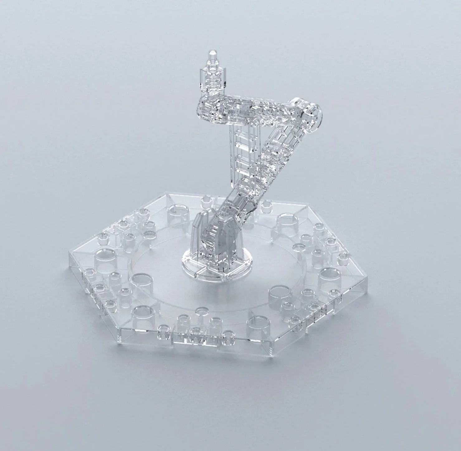 Action Base 5 Display Stand (1/144 & 1/100 Scale) - Clear