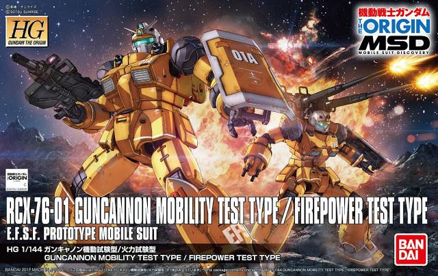 Guncannon Mobility Test Type/Firepower Test Type "Gundam The Origin", Bandai HG 1/144 - Image 2