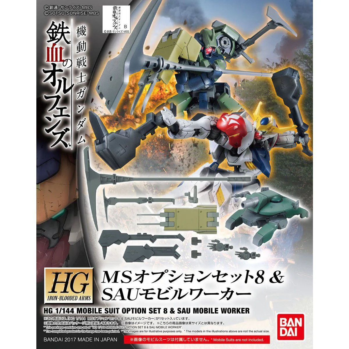 Orphans HG 1/144 MS Option Set 8 & Sau Mobile Worker - Image 2