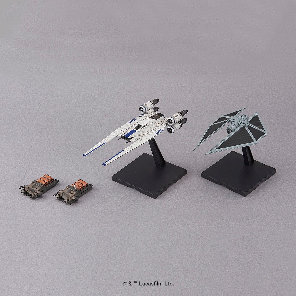 Rogue One A Star Wars Story U-Wing Fighter & TIE Striker 1/144 Scale Model Kit - Image 7