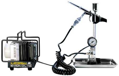 PS306 L5 Compressor w/ PS290 Airbrush and PS243 Regulator IV, GSI Airbrush