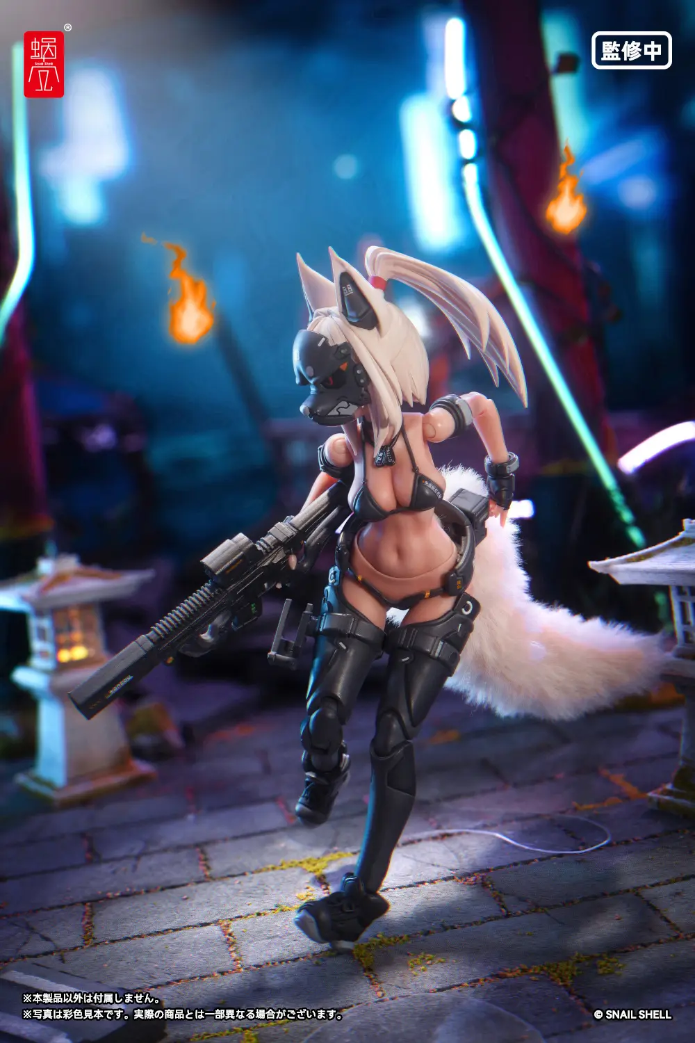 RA-04 Kitsunebi Senki Honoka (Swimsuit Ver.) 1/12 Scale Action Figure - Image 11