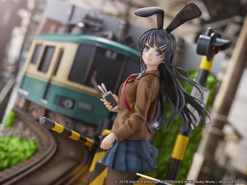 Rascal Does Not Dream of Bunny Girl Senpai Mai Sakurajima (Enoden Ver.) 1/7 Scale Shibuya Scramble Figure - Image 15