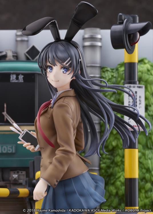 Rascal Does Not Dream of Bunny Girl Senpai Mai Sakurajima (Enoden Ver.) 1/7 Scale Shibuya Scramble Figure - Image 8