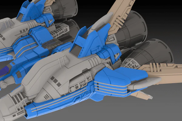 RayForce RVA-818 X-LAY (2P Color) 1/144 Scale Model Kit - Image 10