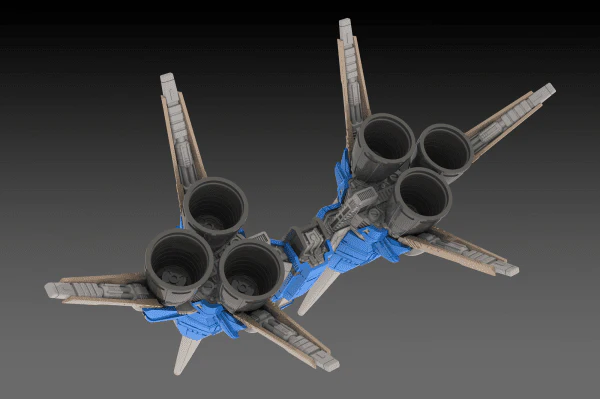 RayForce RVA-818 X-LAY (2P Color) 1/144 Scale Model Kit - Image 4