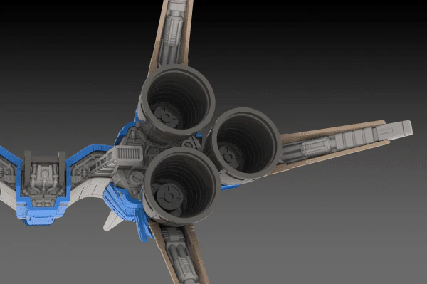RayForce RVA-818 X-LAY (2P Color) 1/144 Scale Model Kit - Image 9