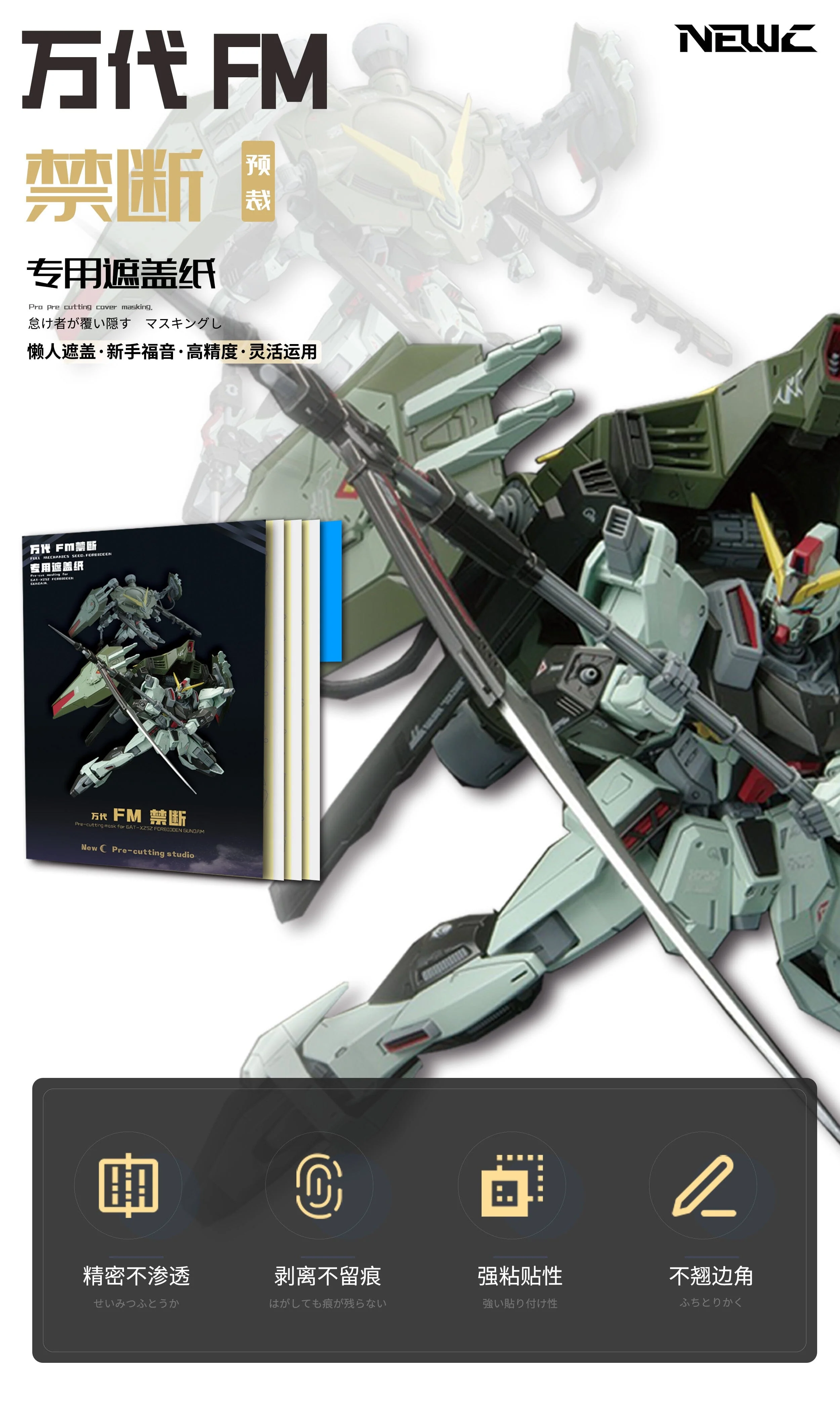 FM Forbidden Gundam Pre-Cut Masking - Image 6