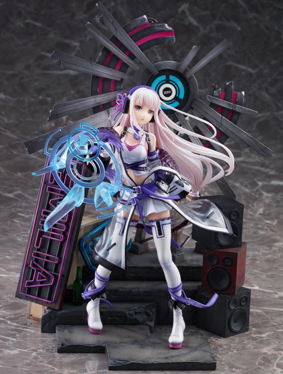 Re:Zero Starting Life in Another World Emilia (Neon City Ver.) 1/7 Scale Shibuya Scramble Figure - Image 11
