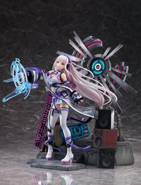 Re:Zero Starting Life in Another World Emilia (Neon City Ver.) 1/7 Scale Shibuya Scramble Figure - Image 12