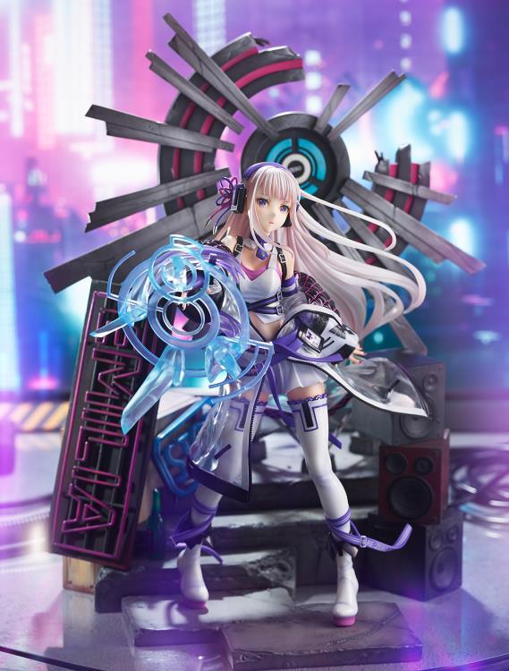 Re:Zero Starting Life in Another World Emilia (Neon City Ver.) 1/7 Scale Shibuya Scramble Figure - Image 2
