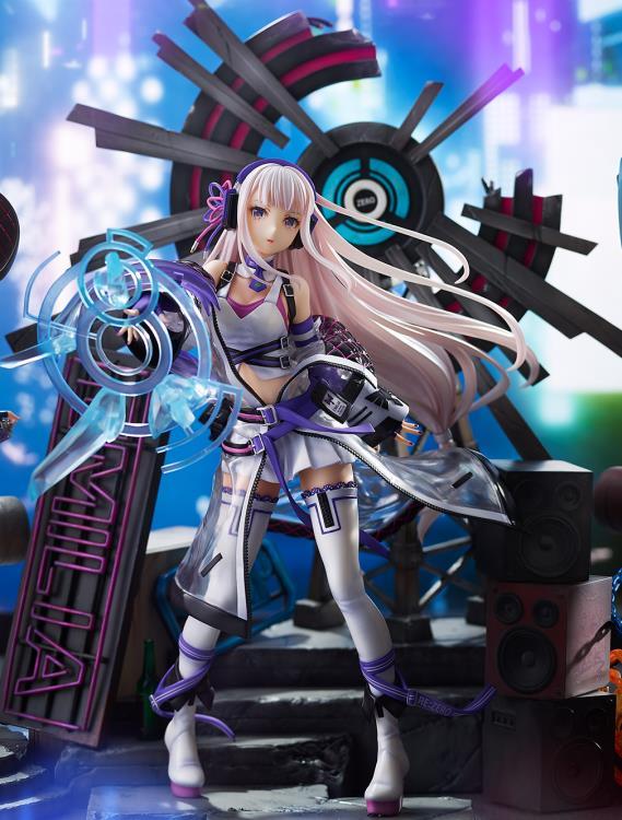 Re:Zero Starting Life in Another World Emilia (Neon City Ver.) 1/7 Scale Shibuya Scramble Figure - Image 3