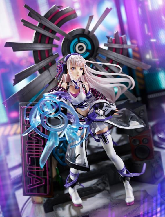 Re:Zero Starting Life in Another World Emilia (Neon City Ver.) 1/7 Scale Shibuya Scramble Figure - Image 4