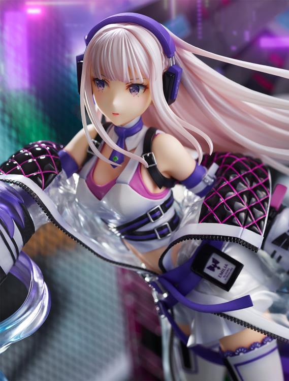 Re:Zero Starting Life in Another World Emilia (Neon City Ver.) 1/7 Scale Shibuya Scramble Figure - Image 6
