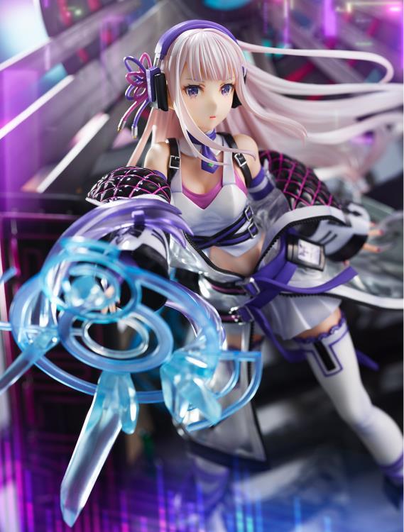 Re:Zero Starting Life in Another World Emilia (Neon City Ver.) 1/7 Scale Shibuya Scramble Figure - Image 8